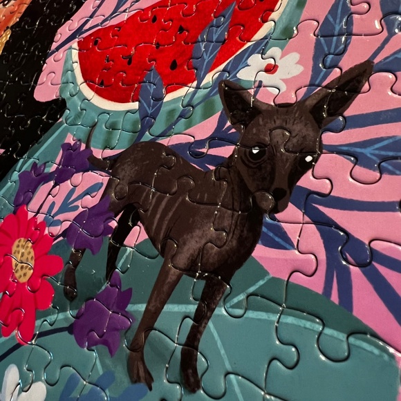 EUC [eeBoo] Viva La Vida Puzzle <1000 Piece & Love> Frida Kahlo Jigsaw + Poster - Picture 10 of 16